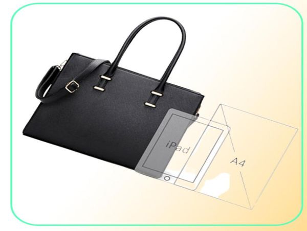 Donne valigette borse di business Portfolio Ice Portfolio di grande capacità Modello trasversale per laptop Borse per laptop tote9596071