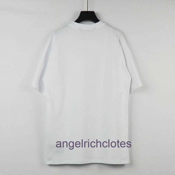 High-End-Designer-Kleidung für PA-Winkel trendy Off Schulterhülle T-Shirt lässig Smiley-Gesichtsbuchstaben Kurzarm mit 1: 1 Originaletiketten