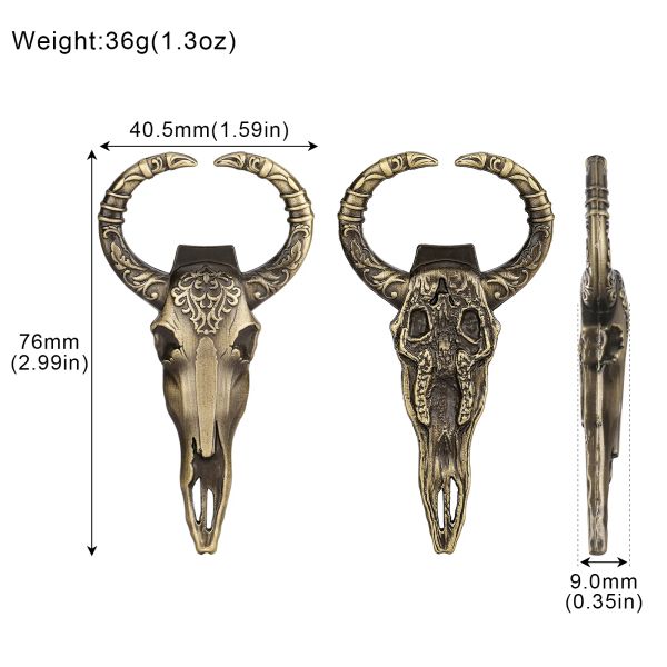 Lkkchcher Cow Skull Set Set Opener Bull Horns Пивные бутылка штопора идеи представлены для парня отец винтажный кухонный аксессуар