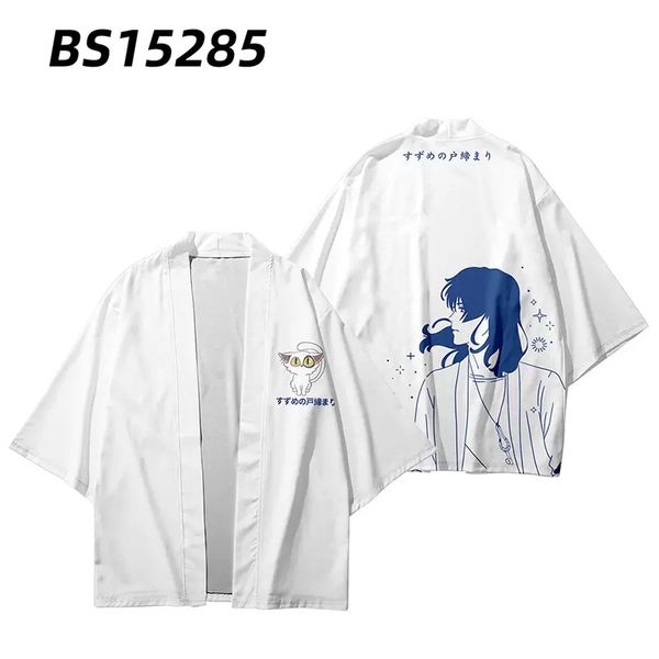 Großgröße 3xl 4xl 5xl Strickjacke Suzume Nein Tojimari Cape Anime Cosplay Kimono Frauen Japaner Mantel Sommer Neue Umhang Streetwear