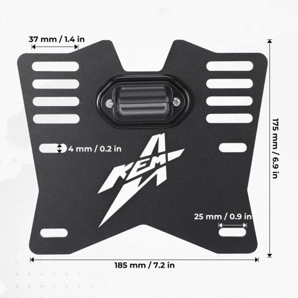 ATV/UTV Placa de placa do Can-Am X3 Outlander Compatível com Polaris RZR Sportsman para CF Moto para Yamaha Snowmobile