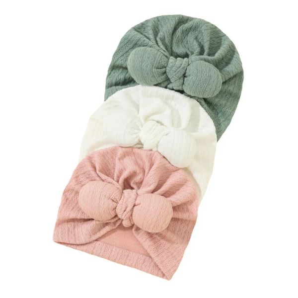 Süße Kaninchenohren Knoten warm warmer indischer Hut Baby Bandanas Turban Stirnband Mädchen Kinder Haare Kopfbänder Accessoires Headwap Kopfschmuck