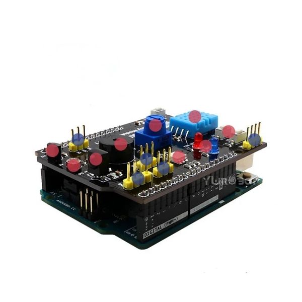 Arduino Uno Многофункциональная плата датчиков с светодиодом DHT11 LM35 RGB и ИК -приемником универсальный инструмент для интеграции и управления датчиком