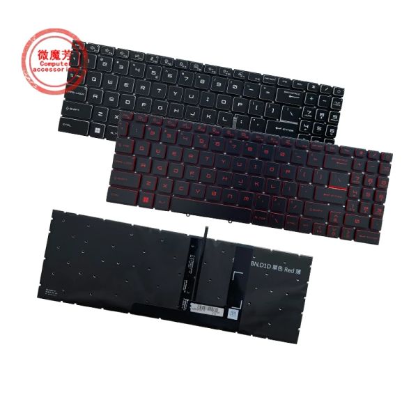 Teclados novo teclado em inglês dos EUA para msi crosshair 15 Seris 15A11U 15B12U B12UEZ V203222CK1 RGB LIGADA