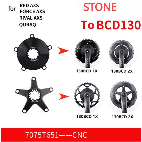 SRAM AXS KURULU KIRMIZI KURDURMA KRANK ARAYANI YOL BIKE 12 S için Taş 130 BCD Zincirleme Adaptör Dönüştürücü Örümcek