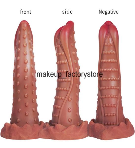 Massagem Silicone Dildo Butt Plug Plug de massagem brinquedo anal para mulheres Orgasmo de homens Estimular o plugue anal Anal Dildos brinquedos sexuais com sucção c66335556