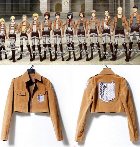 Angriff auf Titan Cosplay Mikasa Ackerman Jackets Coats Top Anime Cosplay Costume3000317