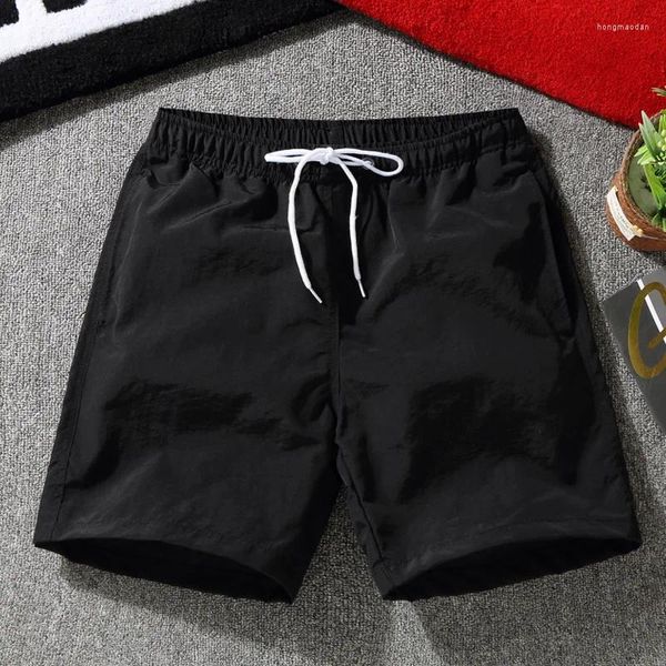 Herren -Shorts Männer lässige Sommer Lose elastische Taille Streetwear Beach Draw String Plus Size Short Hosen