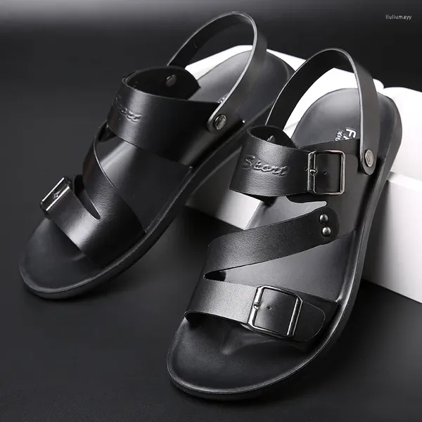 Sandalen Mode Herren 2024 Sommer komfortable Plattform Anti-Rutschschuhe Strandschuppen im Freien Sandalien Hombre Huaraches Outdoor