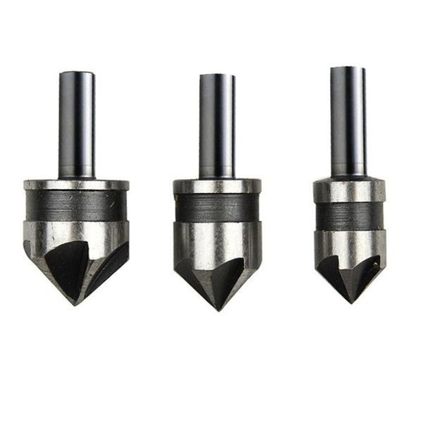 3pcs hex Countersink Bowing Set für Holzmetall Schnellwechsel Drillbitwerkzeuge für Holzmetallkammern Drill -Werkzeugzubehör Accessoires