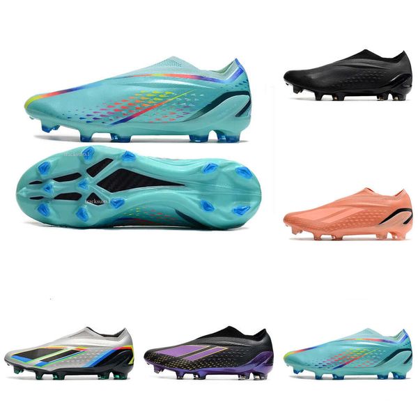 2024 Summer x FG Men Sopete Shoes Designer Cleats Aqua Além do jogo Fast Game Clear Data Solar verde Low Football Boots Tamanho de sapatos de futebol