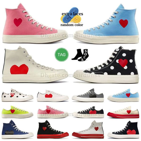 skate forcher tela tela a forma di cuore scarpe casual casual dot white dot moca