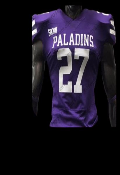 Custom Furman Paladins Fußball jeder Zahlenname Purple Grey White 4 Darren Grainger 9 Hamp Sisson 22 Devin Wynn 5 Dae039one Jer9551919