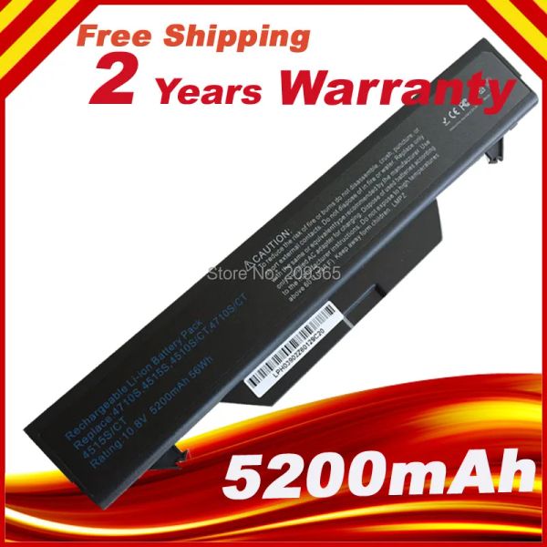 Batterie batterie 10,8 V Batteria per laptop per HP Probook 4510S 4510S/CT 4515S 4515S/CT 4710S 4710S/CT ZZ06 NBP6A156 NBP6A156B1 NBP8A157B1