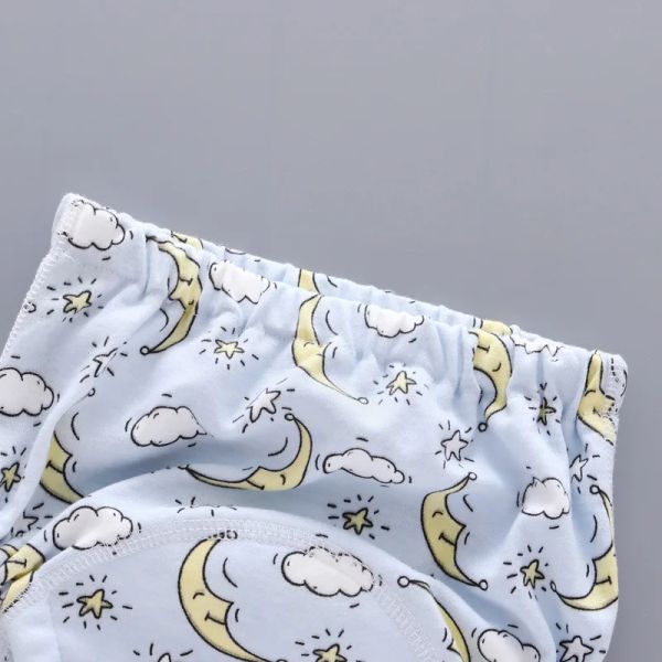 Calças 6pcs/lote de treinamento de bebês calças laváveis 6 player gaze fralda fralda de calcinha de aprendizado respirável Acessórios para recém -nascidos