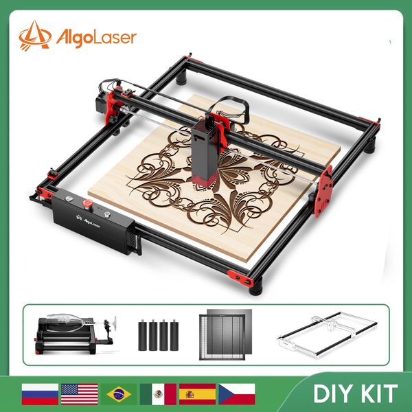 Algolaser DIY Kit Laserstecher Unterstützung WiFi Notstopp 130W Gravurschneider Maschine 10W Ausgangsleistung DIY CNC Schneiden