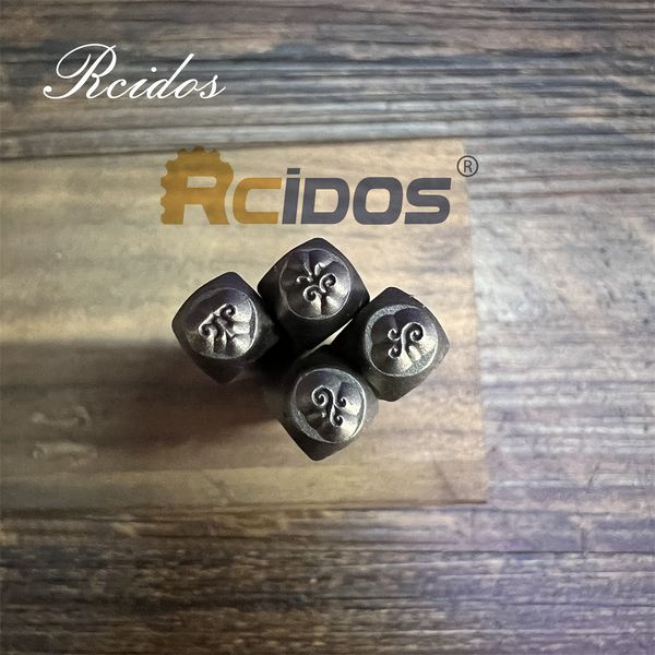 RCIDOS 3mm Linha de flores Totems Design Projeto de carimbos de jóias de metal, pulseira DIY/símbolos de jóias Carimbo de aço, preço de 1pcs