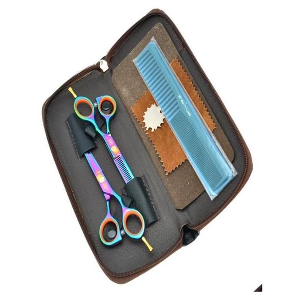 Haarschere 55quot Meisha JP440C Professionelles Schneiddünn -Set -Friseur Shears Barber -Werkzeuge Tijeras PEL7163214 DROP -DELUBUNG OTNZG