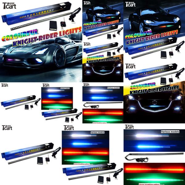 Accessori per auto TCART RGB 170 MODELLI 48SMD 5050 Luci da pilota a led a led ad alta potenza con telecomando wireless