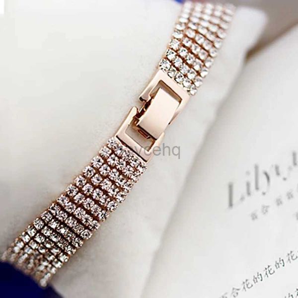 Bangle Yfjewe Neu elegante Mode-Strass-Ladies Brief Crystal Multi-Layer Quasten-Quaste-Armband Female Bohemia Großhandelspreis B017 240411