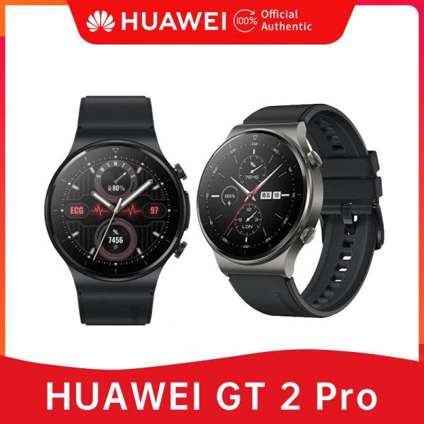 Relógios Huawei Watch GT 2 Pro Smart Watch 1,39 '' 5ATM SPO2 Freqüência cardíaca Sleep Monitor GPS Smartwatch Sport Sport Watch for Men