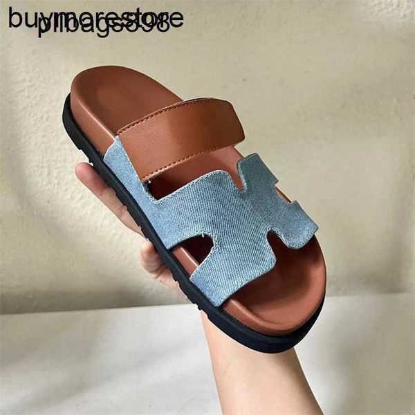 Sandali chypres h piatto vera pelle velcro cinghia in pelle scamosciata 7a donna donna durian trascina spessa versatilewith polvere baghwvmys1m