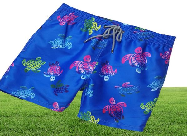 Vilebrequin Mens Beach Shorts Octopus Brand French 021 Starfish Turtle Printing Bermuda Male de banho Male Shorts de banho