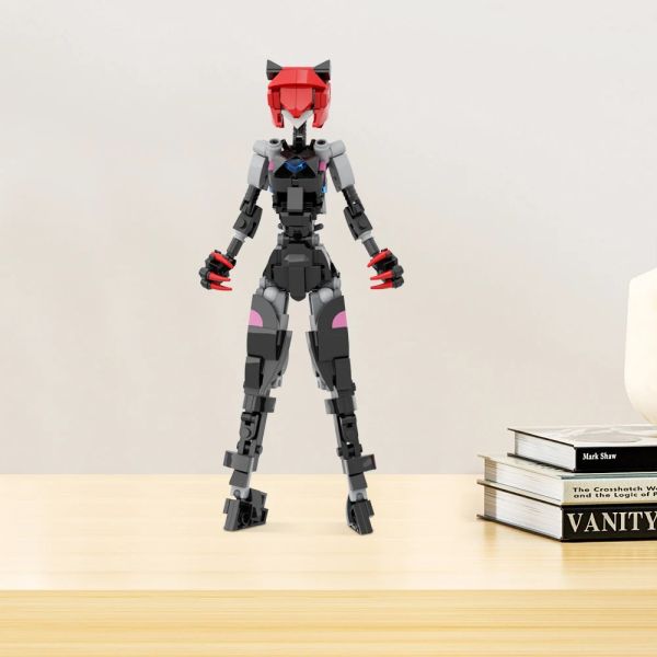 Сексуальная девушка -кролика робот -робот Женская модель меха с винной тарелкой Гарниш 468 кусоч