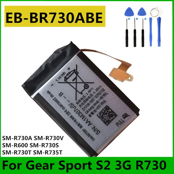 RUNBOSS EB-BR720ABE EB-BR730ABE EB-BR800ABU Batteria per Samsung Galaxy Watch Gear S S4 Sport S2 3G S3 Classic Frontier R760