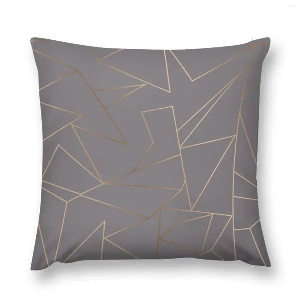 Cuscino elegante pattern geometrico in oro rosa lanciare cuscini di natale copri cuscino