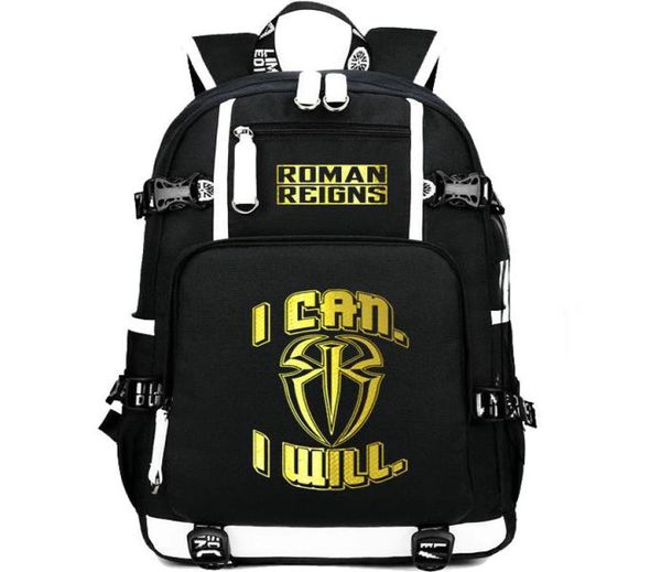 Roman Reigns rackpack Big Dog Day Pack Я могу Will School Bursling Packsack ноутбук Pocket Rucksack Sport Schoolbag Day Day5352211