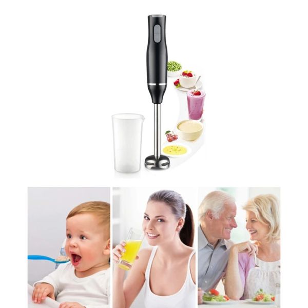 Миксеры высокая мощность 400 Вт погружение ручной палочки смеситель блендер для молочного сока детская дополнительная пища включает в себя чашку оптом