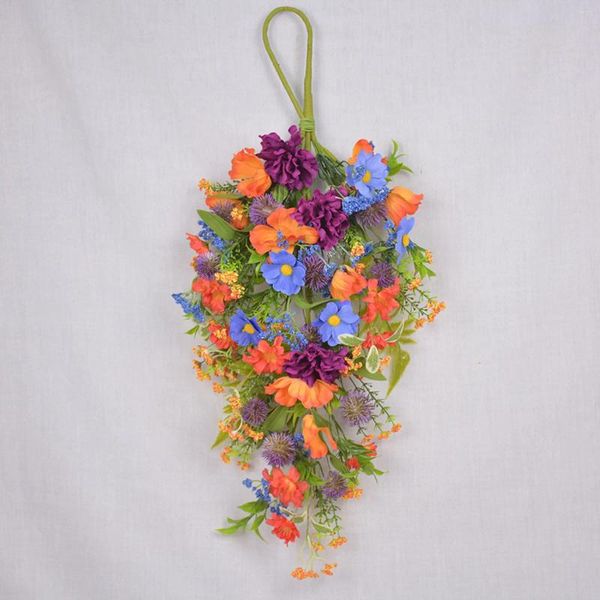 Dekorative Blumen Tür hängende Dekoration gefälschte Blume Girland