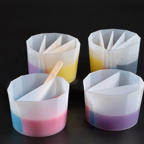 M0094 DIY Crystal Drop Гель Силикагель цветовой стакана стакана стакана Смешающая чашка силикагель плесень 1 шт.