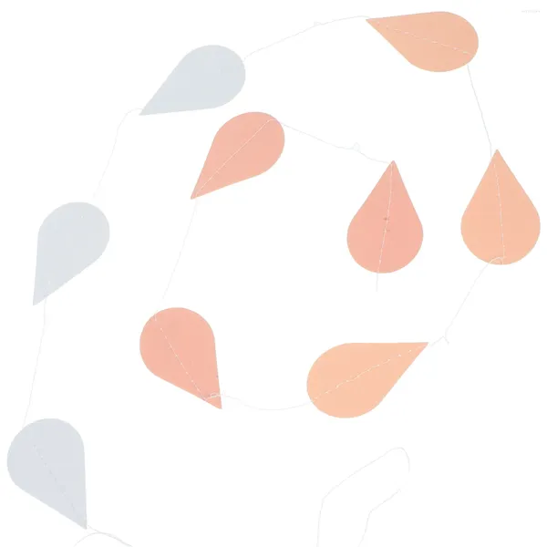 Parti Dekorasyon 4 Dizeler Yağmur Dökümü Latte Süsleme Dekor Banner Kağıt Kolye İnci Düğün Düzeni Bebek Asma Bömünü Asma
