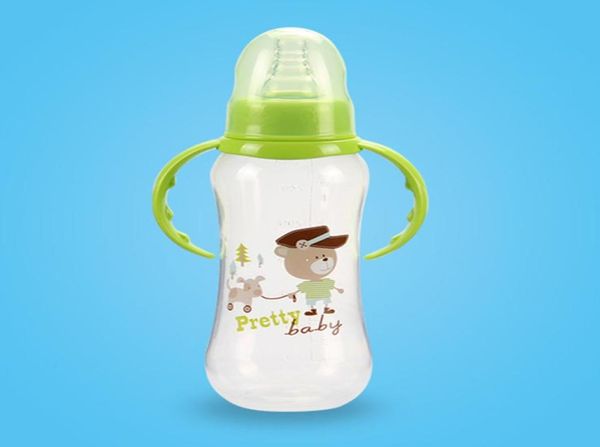 Kinder Baby Fütterung Flaschen Stroh Cup Neugeborene Flasche Sippy Tassen Kinder lernen Trinkwasser Stroh Training PP PP Flaschen 8518632