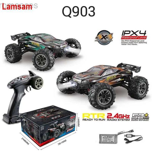 Auto elettrica/RC Xinlehong Q903 Auto RC 1 16 2,4G 4WD 52 km/h Dessert per auto RC senza spazzole ad alta velocità Off di auto RC Modelli di veicoli RC giocattoli per bambini 240411