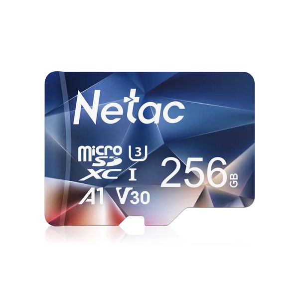 Karten Netac Micro SD -Karte 256 GB Speicherkarte SD -Karte 512 GB 128 GB 64 GB U3 V30 A1 TF CARTAO DE MEMORIA FÜR TELEFANNETAMERAMEN