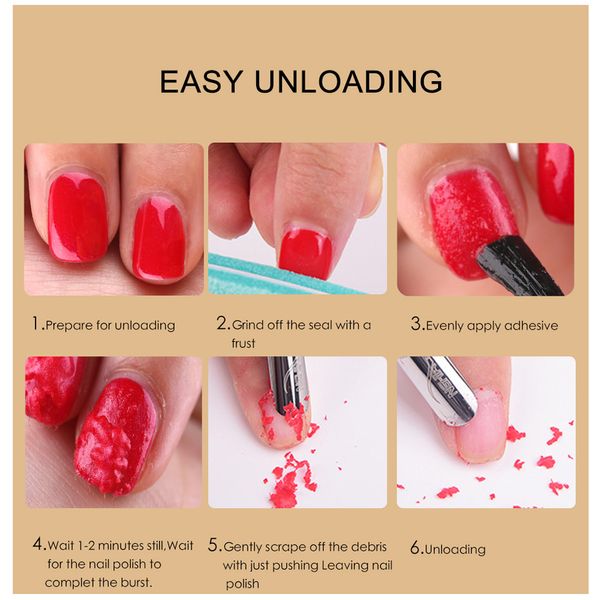 Nagellackentferner UV Gel Semi-permanenter Lackentherover Burst Nagelgel Entferner Entfetter Flüssigkeit Entfernen Sie die Kleberschicht Maniküre