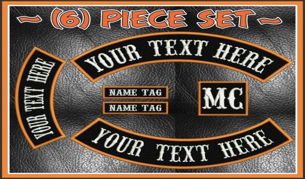 Custom Sewing Begriffe Biker -Rocker besticktes Patch Emblem Iron auf Jacke MC Biker Back Patches1163064