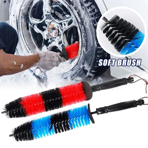 Araç tekerlek detaylandırma fırça tekerleği göbek motoru yıkama aracı araç mikrofiber lastik temizleme araçları otomobil yıkama aksesuarları
