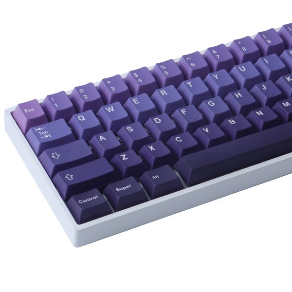 Аксессуары GMK Purple Blue Gradient Cap Cap, 126 клавиш PBT -клавиш