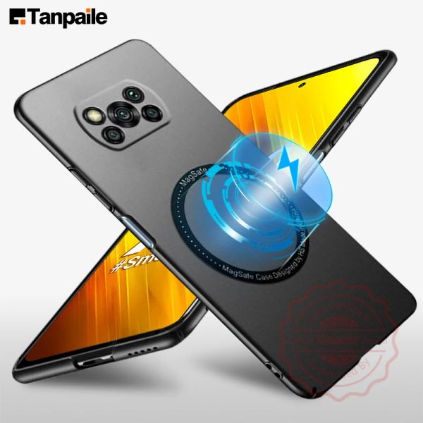 Tanpaile Ultra Thin Magnetic Hard Case для Xiaomi Poco X3 GT Pro NFC X4 Pro GT 12T M4 Pro Redmi Примечание 11t 5G 11S Magsafe Bumper