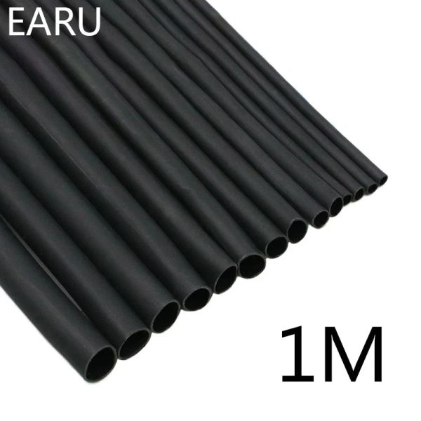 1 metro/lotto 2: 1 nero 1 2 3 5 6 8 diametro 10 mm di restringimento termico del tubo del tubo del tubo di tubo a manicotto