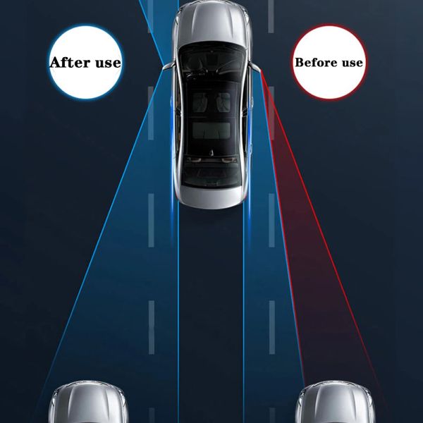 Specchio del punto cieco per auto 1 coppia ruota anteriore retrovisore ausiliario specchio a doppia facciale specchio largo angolare a 360 gradi regolabile per auto