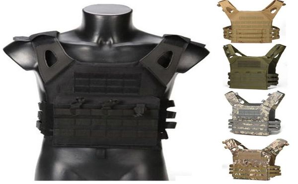 Outdoor Camouflage Protective Tactical Weste Molle Plate Carrier Vest Military Training Airsoft Paintball CS Leicht JPC Weste Y4509963