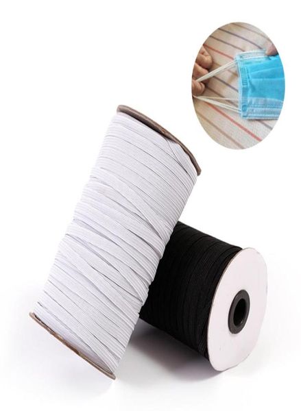 200 Yards Länge 012 Zoll Breite geflochtenes Elastikband Strickband zum Nähen von DIY -Maskenbetten Elastic8609932