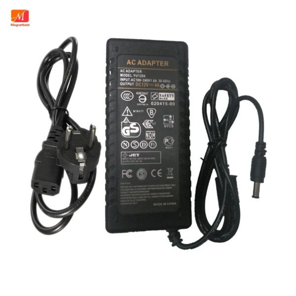 Chargers DC 12V 4A Alimentatore Adattatore AC DC per Driver Scheda del controller LCD V56 V59 3463A 3663 48W Caricatore monitor