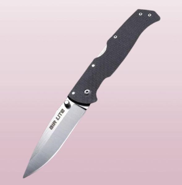 Cold Steel 26wt Air Lite Складное складное нож с AUS10A Blade G10 Ручка качественная на открытом воздухе охота на тактические ножи для выживания EDC 3328385