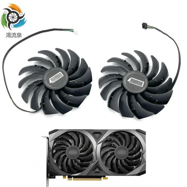 Pads 2pcs 95mm PLD10010S12HH RTX3060 Ventole di raffreddamento GPU per MSI RTX 3070 3060 3060Ti Ventus 2x OC Scheda di raffreddamento Ventole